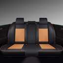 GXT Bench Seat Cover, Premium Faux Leather Bench Seat Covers for Trucks - Universal Fit for Most Sedans SUV Pick-up Truck, Durable for Long Lasting Protection, Black and Orange 