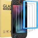 2 x 3 Pack Tempered Glass for Nintendo switch 2 Screen Protector 7.9 Inch 2025, Bubble free shockproof easy Installation with Alignment Frame (7.9 Inch Switch 2 2025)