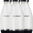 3 PCS sodastream 0.5L Twin Pack Dishwasher Safe Slim Bottle (Black)