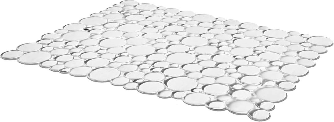 OGGI Kitchen Sink Mat - Sink Protectors for Kitchen Sink for Stainless Steel or Ceramic Sinks, Durable PVC Sink Matt for Kitchen Sink, Pebble Sink Liner Pads, Cut to Fit Sink Mat - 12" x 15.75", Clear