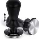 53mm Espresso Tamper, Daul Spring Loaded Calibrated Tamper, Coffee Tamper for 53mm Espresso Machine, 100% Flat Stainless Steel Base Tamper, Barista Tool for Espresso Machine