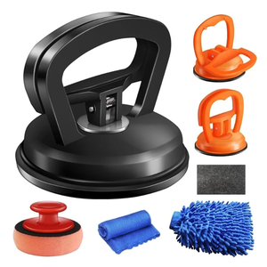 Dent Puller,3 Pack Car Dent Puller Car Dent Removal Kit Suction Cup Dent Puller Dent Remover Tool and Dent Repair Kit Handle Lifter for Cars Body,Glass,Screen,Objects Moving (Black+Orange)