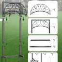 Heavy Duty Garden Hose Holder Freestanding, Metal Water Hose Holders for Outside with 4 Spikes, Rustproof Outdoor Hose Stand Holds 150FT, Free Standing Hose Storage Hanger for Yard Lawn
