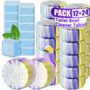 36 Pack Toilet Bowl Cleaners, 24PCS Upgraded Triple Effect Toilet Bowl Tablets with 12PCS Toilet Tank Cleaners Tablets with Bleach, Toilet Bowl Cleaners Drop in Tank, Lasting Fragrance(36 Pack)