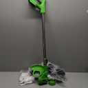 Cordless Weed Wacker, Electric Weed Whacker Eater with 2 x 2.0Ah Battery Powered & Charger, Stringless 3 in 1 Grass Trimmer/Lawn Edger/Brush Cutter with 4 Types Blade and Wheel for Garden Yard