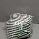 Bed Sheets Set – Green and White Stripes, Queen Size, Soft Bedding with Deep Pocket Fitted Sheet, Flat Sheet & Pillowcases