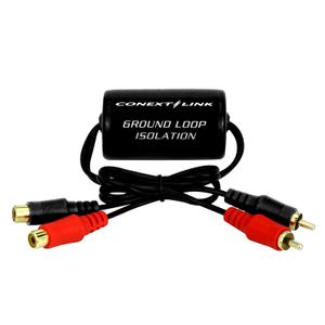 Conext Link RCA Stereo 2 Channel Ground Loop Isolator Signal Noise Filter Suppressor Reducer Alternator for Car Audio Stereo13600