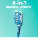 Colgate 360 Whole Mouth Toothbrush, Adult Toothbrushes Medium Bristles, Helps Remove Bad Breath Bacteria and Plaque, Medium Toothbrush Pack, Includes Cheek and Tongue Cleaner, 4 Pack