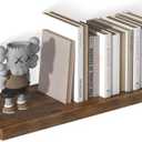 Landmok 30" W x 12" D Large Floating Shelves for Wall Deep Floating Shelves for Wall 2 Pack Floating Shelf Large Storage Space Wall Mount Shelf for Living Room Kitchen Bathroom Rustic Brown