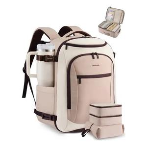 LOVEVOOK 40L Travel Backpack for Women & Men,Airline Approved Carry On Backpack with 3 Packing Cubes,TSA Waterproof Personal Item Bag,Weekender Overnight Essentials Backpacks fits 18" Laptop