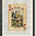 Poster Master Absolem Caterpillar Print - Alice Wonderland Poster - Dictionary Art - Housewarming Gift for Boy, Girl - Queen of Diamonds Art - Decor for Nursery, Kid's Room - 8x10 UNFRAMED Wall Art (8L" x 10W")