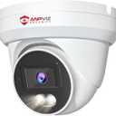 Anpviz 4K PoE Camera Turret 8MP IP Camera Outdoor, PoE Security Cameras with AI Human Vehicle Detection, 100FT Smart Dual Light Color Night Vision, Built-in Mic, IP66 Waterproof (U Series)