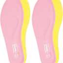 riemot 2 Pairs Memory Foam Insoles for Women Replacement Shoe Inserts for Sneaker,Work Boot,Comfort Cushion Shoe Insole,Breathable Inner Soles Shock Absorbing for Foot Pain Relief Pink US6.5/ EU37.5