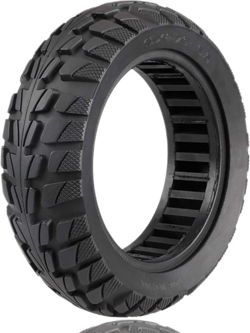 Solid Tire 10 Inch, 10x2.70-6.5 /10x2.75 solid tire 70/65-6.5 Scooter Tubeless Puncture-Proof Tire, Explosion-Proof Rubber Solid Tires, Shockproof Design, Super-Grip Wheels Replacement