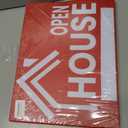 3X Double Sided 12x16 Open House Sign for Real Estate Agent Supplies for Sale Plastic Signs with H Wire Stakes - Realtor Supplies for Sent Houses for Sale Yard Sign - Moving Sale Directional Signs Kit