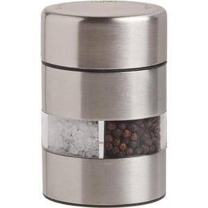 Olde Thompson Stainless Steel Pepper & Salt Mill, Dual Grinder 2-in-l