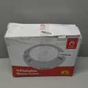 QPAU Snow Tube with Premium Canvas Cover for Kids and Adults, 48'' Inflatable Heavy Duty Snow Tube Made by Thickened Bottom, Sled Winter Outdoor Fun Toys for Children Boys Girls (Red)