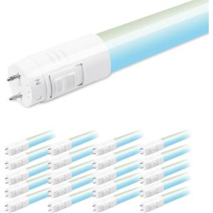 hykolity 20 Pack 3CCT 4FT LED T8 Hybrid Type A+B Light Tube, 18W, 4000K/5000K/6500K Selectable, Plug & Play or Ballast Bypass, Single or Double End Powered, 2300lm, T8 T10 T12, 120-277V, UL, FCC