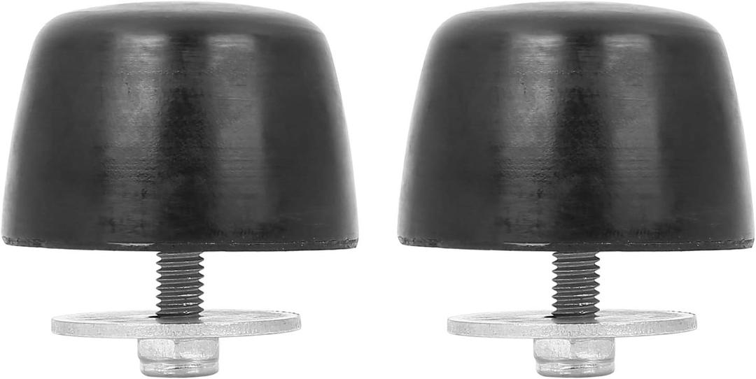 X AUTOHAUX 2 Pcs Black Rubber Bumper Cushion Hood Bump Stop for for Jeep Wrangler 1987-1995 for Jeep Wrangler 1997-2017 KJ71051BK