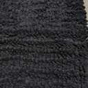 ACCUMTEK Striped Black Bathroom Rug Mat 32"x20" Ultra Soft, Non Slip Chenille Bath Rugs, Absorbent Plush Shaggy Bath Mats for Bathroom, Bedroom, Kitchen, Shower, Tub (1'8" x 2'8" (Rectangular))