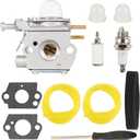 WS2200 Carburetor for Craftsman WC2200 WS210 CMXGTAMD25CC CMXGTAMD25SC 41AD25CC793 WC210 41AD25SC793 25cc 27cc String Trimmer Weed Eater (Ruixing OEM Part)