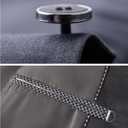 Men Suit for Wedding Party 2 Piece Slim Fit Shawl Lapel 1 Button Tuxedo Winter Fabric Dinner Suit Sets with Tie (Gray)