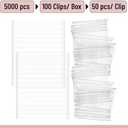 Mr. Pen- Standard Tagging Gun Fasteners, 3 Inch, 5000 pcs, White, Tag Gun Refills