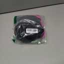 Eomenie Women's Tankini Swimsuits Two Piece Tummy Control Bathing Suit Color Block Slim Swimwear with High Waisted Bottom (Large, Black and Pink)