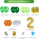 Jungle Theme Party Supplies ,Baby 2st Birthday Party Decorations,Balloons , Tablecloth,Leaves, Balloon Boxes, Animal Safari Decorations