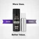 Jovica Hair Building Fibers 50g (1.7oz) Large 50g Size for Longer Use Instant Hair Thickening Fibers for Thinning Hair Natural Fuller Look for Men & Women (Black)