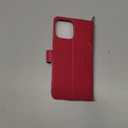 Ateeky Wallet Case for iPhone 13 Pro Max,[RFID Blocking] 3 Card Holder with Credit Card Slot Magnetic Protective Leather Flip Cover for iPhone 13 Pro Max(Red)