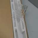 Modern Brushed Gold 6-Lights Bathroom Vanity Light, Eleglant Brass LED Bathroom Light Fixtures Over Mirror, Dimmable Acrylic Shade Wall Lighting Fixtures, Hardwired Wall Light (H9.25in, L21.26in)