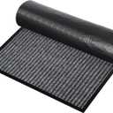 Commercial Floor Mat 3' x 5' Front Door Mat Extra Large, Industrial Hallway Runner Rug Heavy Duty Outdoor Indoor Utility Mat Low Profile Entryway Carpet Non Slip Backing for Home Office