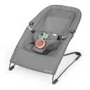 Ingenuity Stow & Go Compact Folding Baby Bouncer, Lightweight Portable Seat with Vibration, Grey, Under 5 lbs