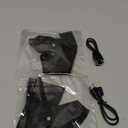 Waterproof Rechargeable LED Flashlight Gloves, Adjustable Strap, One Size Fit All, Black
