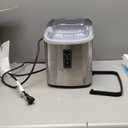 EUHOMY Ice Maker Countertop, 9 Cubes Ready in 6 Mins, 26lbs/24H, Self-Cleaning, Portable Ice Maker Machine with Carry Handle, Basket and Scoop, 2 Sizes of Bullet Ice for Home, Kitchen, Office