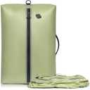 BAGAIL TPU Vacuum Bag for Travel, Reusable Compression Bag with IPX8 Waterproof Zipper, Save Space for Suitcase, Backpack and Carry on (Green, ExtraLarge, No Pump)