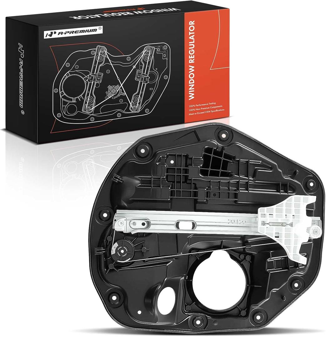 A-Premium Rear Passenger Side Power Window Regulator with Motor (2-Pin) | Compatible with Kia Optima 2012 2013 2014 2015 (Built in Korea Only), Optima 2011