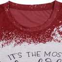 Women It's Fine I'm Fine Everything is Fine Tshirt Christmas Gnome Shirts Merry Christmas Holiday Tee Tops