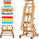 MEEDEN Movable Large H-Frame Painting Easel - Artist Studio Easel - Heavy Duty Art Easel Stand for Adults, Solid Beech Wood Easels, Holds Canvas Art Up to 78.7" High