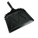 Boardwalk 04212 Metal Dust Pan, 12" Wide, 2" Handle, Black (Case of 12)