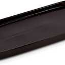 Ceramic Sink Tray Bathroom Kitchen Black (12"L x 4.3"W x 0.8"H)