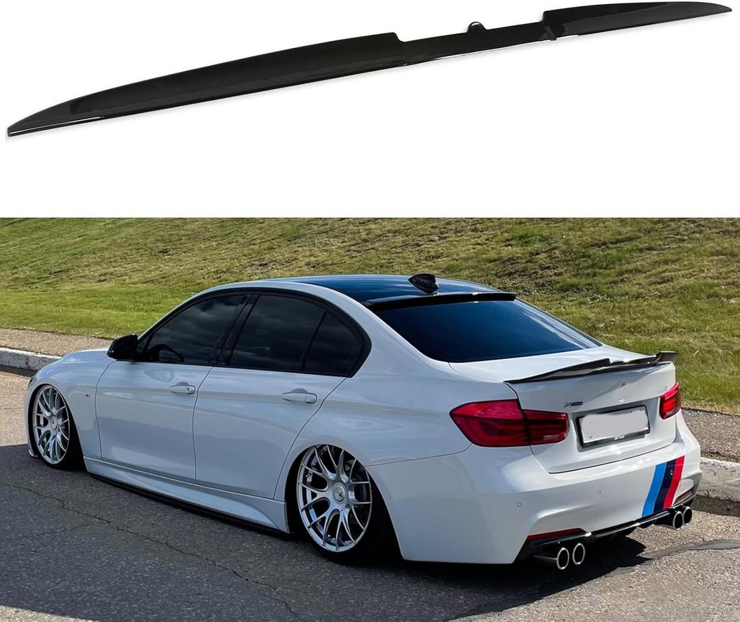 Universal Glossy Black Car Rear Trunk Spoiler Wing Lip Compatible with Honda Civic Accord Toyota Corolla Camry Nissan Altima Ford Focus and More