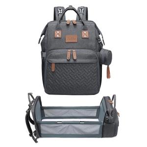 JOLLITO Diaper Bag Backpack with Changing Station Large Capacity Multifunction Baby Bags for Boy Girl Travel For Moms Dads Baby Registry Search Essentials Shower Gifs Gray