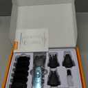 oneisall Professional Dog Grooming Kit at Home: All-in-One Quiet Clippers & Nail Grinder with LED Light, 2000mAh Cordless Dog Shaver, Safe Poodle Grooming Kit for Paws, Face, Ears & Body (Blue)