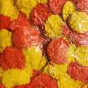 5 PC - 4.5 feet Marigold Garland | Indian/American Wedding Party Mantle Decoration | Faux Garlands Wedding Garland | Diwali Decoration | Spring Bush Floral | (Yellow Orange Dark)