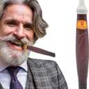 Halloween Fake Puff Cigars,Realistic Plastic Cigars Fake Cigarettes for Prank Blow Fake Smoke for Halloween Party Favor, Costume Party Supplies