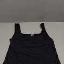 Women's Square Neck Tank Top Sleeveless Double Lined Basic Tops Sharp Collection, L