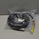 DOZYANT 24 FT Quick Connect Propane Hose for RV to Grill, RV Stove Hose Connection, BBQ Quick Release LP Gas Line for Camp Chef - 3/8 Female Flare Fitting x 1/4 Full Flow Quick-Connect Male Plug