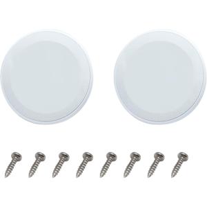 2pcs Round Ceiling Speaker Grill Covers for 6.5 Inch Speaker with Screws(White)